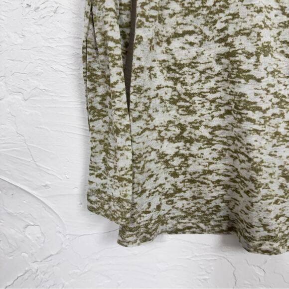 Vintage Awake Inc Green Burn Out Long Sleeve Tee Shirt Womens XL Casual V Neck - Picture 2 of 9